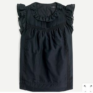 J Crew Flutter Sleeve Blouse - womens XS